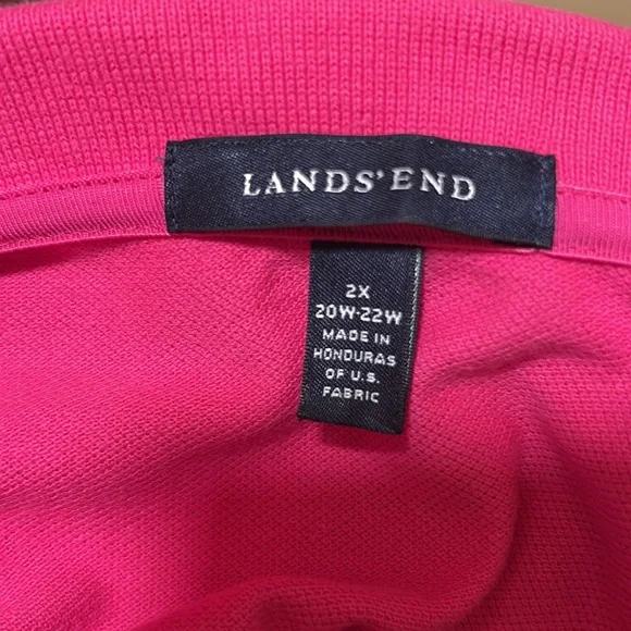 Lands' End Fuchsia Polo Shirt - Picture 5 of 5